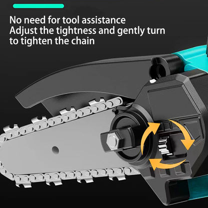 Electric Chain Saw Handheld Portable Chainsaw Tree 6IN Wood Cutter Pruning Garden Power Tools Fit Makita/Dewalt/milwaukee 18V