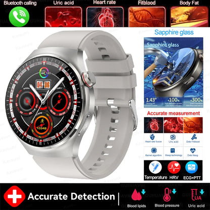 2025 New For Xiaomi Health Nursing Grade Smart Watch Men Blood Lipid Uric Acid Tracker ECG+PPG Clock Bluetooth Call Smartwatches